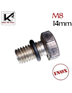 Boulon inoxydable M8 x 14 mm + joint - Kop de Gas 2