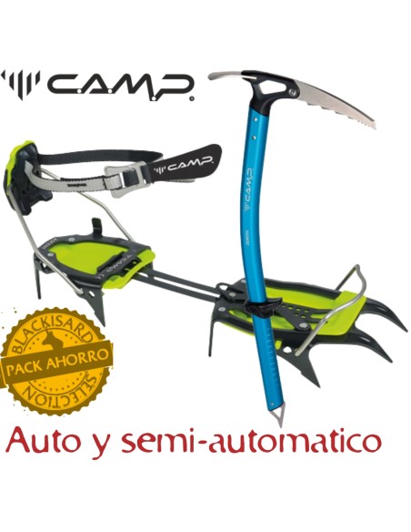 Pack crampones Ascent-Auto/Semi-Auto + piolet Zenit - Pack concombres et oreillers - C.A.M.P