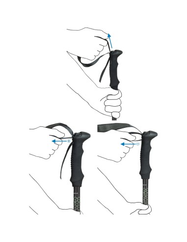 En arrière-pays 3.0 - bâton de trekking en aluminium (64-135cm) - Oui. C.A.M.P