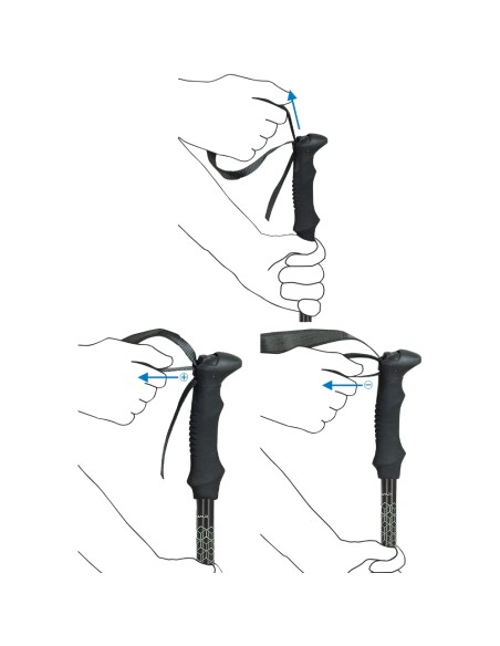 En arrière-pays 3.0 - bâton de trekking en aluminium (64-135cm) - Oui. C.A.M.P