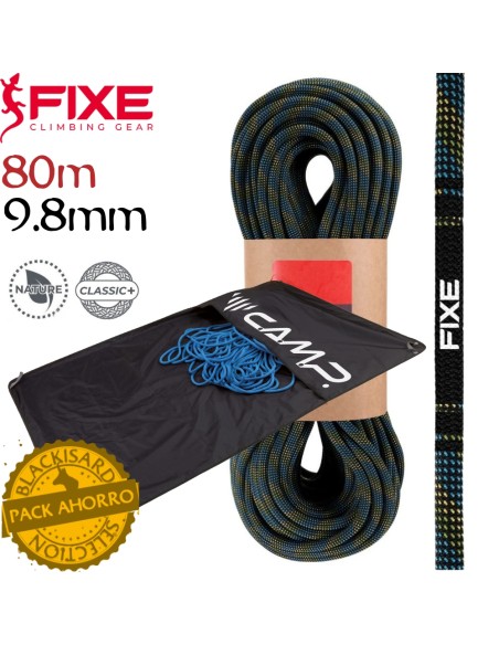 Pack cuerda Buoux 9.8mm (80m) + funda para cuerda Rocky Carpet - Fixe/CAMP