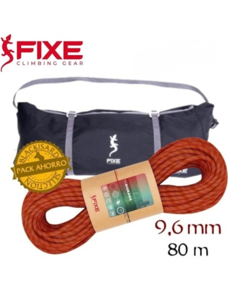 Pack Siurana 80m + sac - Coût dynamique 9,6mm Endurance + sac bandolera - Cool/Roca