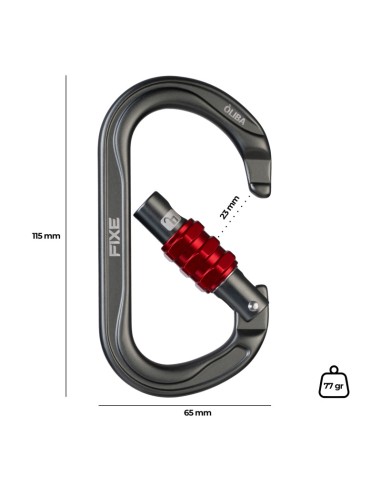 Òliva Screw - Mosquetón simétrico Rosca hexagonal - Fixe