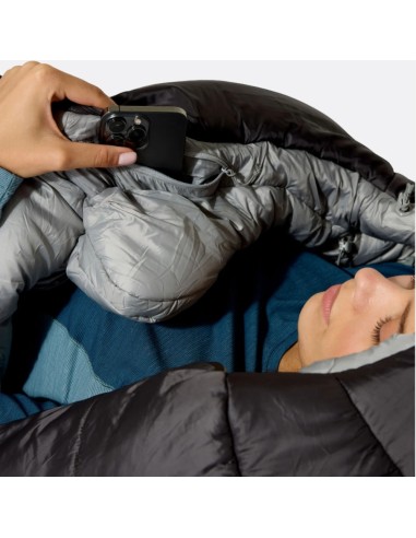 Radeon 0 Femmes LZ régulière (Dark Fig Green/Graphene) - Sac de couchage synthétique Femmes - Rab