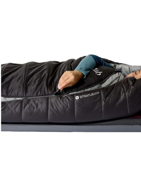 Radeon 0 Femmes LZ régulière (Dark Fig Green/Graphene) - Sac de couchage synthétique Femmes - Rab