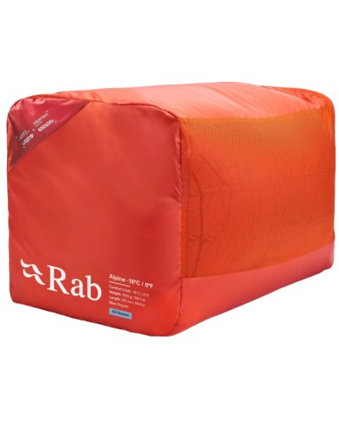 Alpine - 12 LZ régulière (Horizon noir/Rouge toscan) - Sac de couchage en stylo léger - - Oui