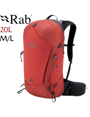 Protium 20L Moyen/Grand (Rouge tuscan) - Sac à dos multiactivité unisexe - Rab