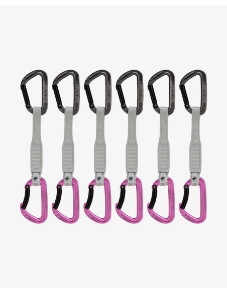 Pack 12 dégaines Workhorse Keylock (Silver - Pink) - Mammut