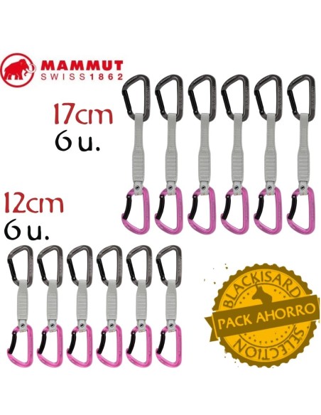 Pack 12 dégaines Workhorse Keylock (Silver - Pink) - Mammut