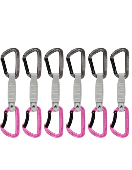 Pack 12 dégaines Workhorse Keylock (Silver - Pink) - Mammut