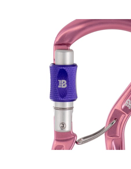 Orient Express (Pink) - Mosqueton fileté avec antigiro - Beal