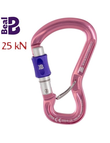 Orient Express (Pink) - Mosqueton fileté avec antigiro - Beal