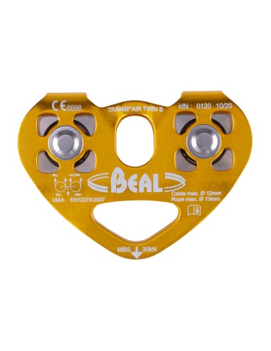 Transf\'air Twin B - Polea twin de placas oscilantes - Beal