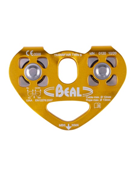 Transf\'air Twin B - Polea twin de placas oscilantes - Beal