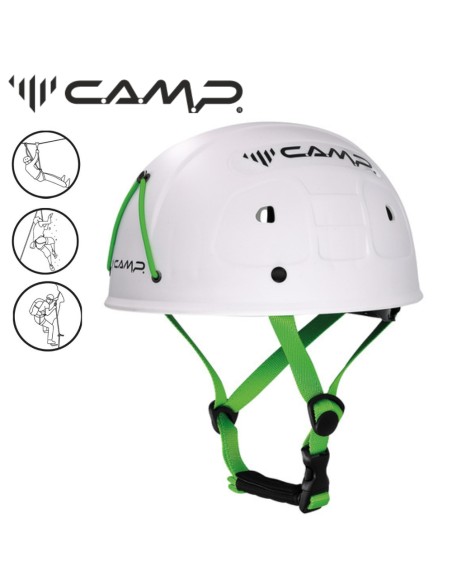 rockstar - casque polyvalent et solide (53-62cm blanc) - camp
