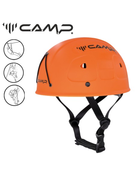 rockstar - casque polyvalent et solide (orange) - camp