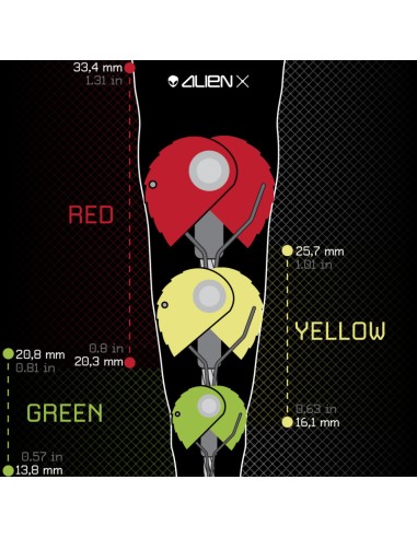 Ensemble Alien X Equinox - Boîte de 3 extraterrestres Green/Rojo/Amarill (Semaforo) - Cool