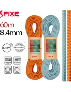 Pack 2 Amitges 8.4mm DRY Endurance (Blue/Orange) (60m) - Cuerda doble y gemela - Fixe/Roca