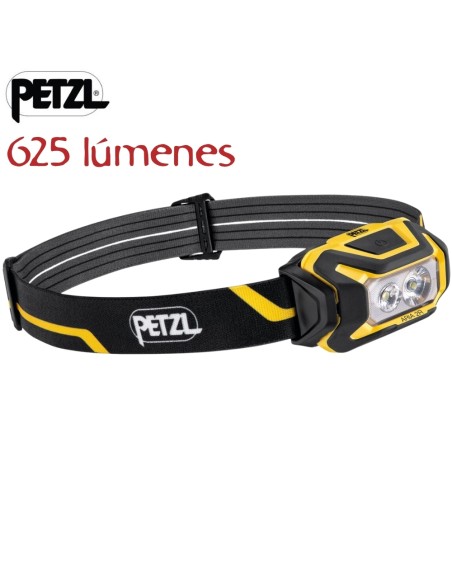 Aria 2R (Negro/Amarillo) - pince à lumière avant (IP67) de 625 lumens - Petzl