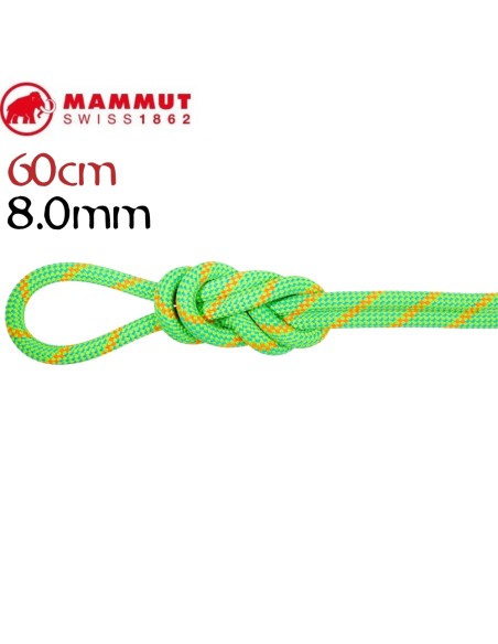 Alpine Dry 8.0 (Neon Green/ Vibrant Orange) (60m) - Cuerda doble y gemela - Mammut