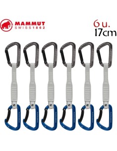 Pack 6 Workhorse Keylock 17 Cm (Grey / Alpine Calamin) - sangles de sport express - Mammut