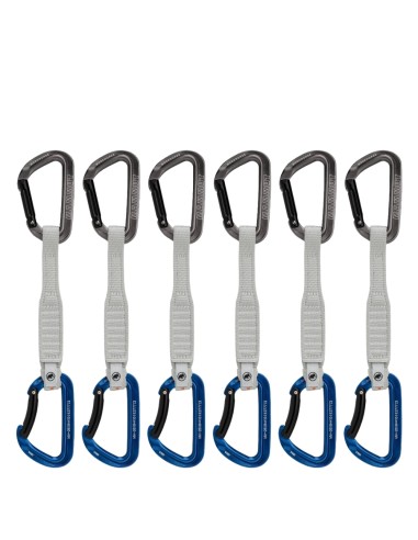 Pack 6 Workhorse Keylock 17 Cm (Grey / Alpine Calamin) - sangles de sport express - Mammut
