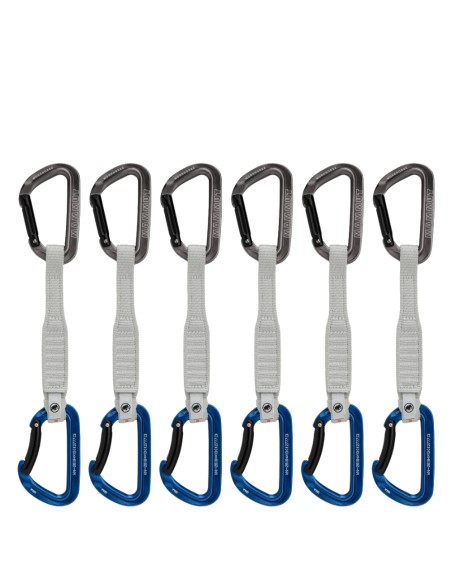 Pack 6 Workhorse Keylock 17 Cm (Grey / Alpine Calamin) - sangles de sport express - Mammut