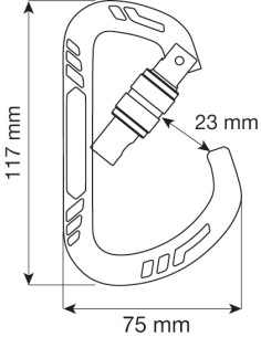 Guide XL Lock (Blue) - Mosquetón de elevada carga de rotura - Camp 2