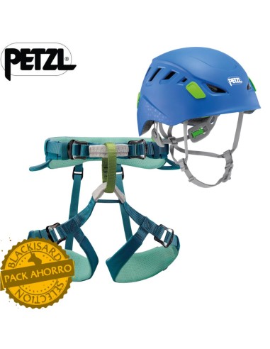 Harnais et casque pour enfants pour l'escalade