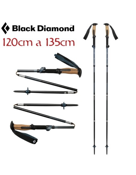 Trail Vista FLZ trekking poles (par) - Bastones ligeros y compactos - Black Diamond