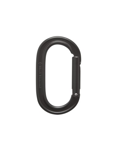 Carabine Ovale Keylock (Noir) - Black Straight squelette symétrique - Black Diamond