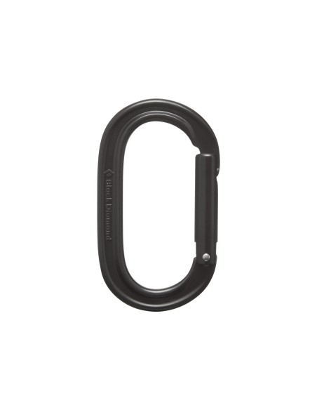 Carabine Ovale Keylock (Noir) - Black Straight squelette symétrique - Black Diamond