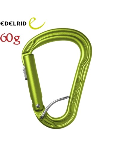 HMS Slider FG II (Oasis) - Mosqueton Sécurité HMS avec slider - Edelrid