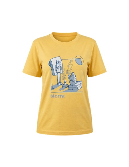 T-shirt Woman Coffee climb (Nispero) - Camiseta manga corta -  Sierra