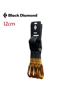 Hotforge quickpack 12cm (Amber) - Pack de 6 cintas exprés para escalada deportiva -  Black Diamond